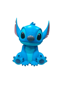 Figura alcancia stitch 15 cms - azul