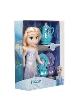 Muneca Elsa Con Set De Te Frozen De Disney