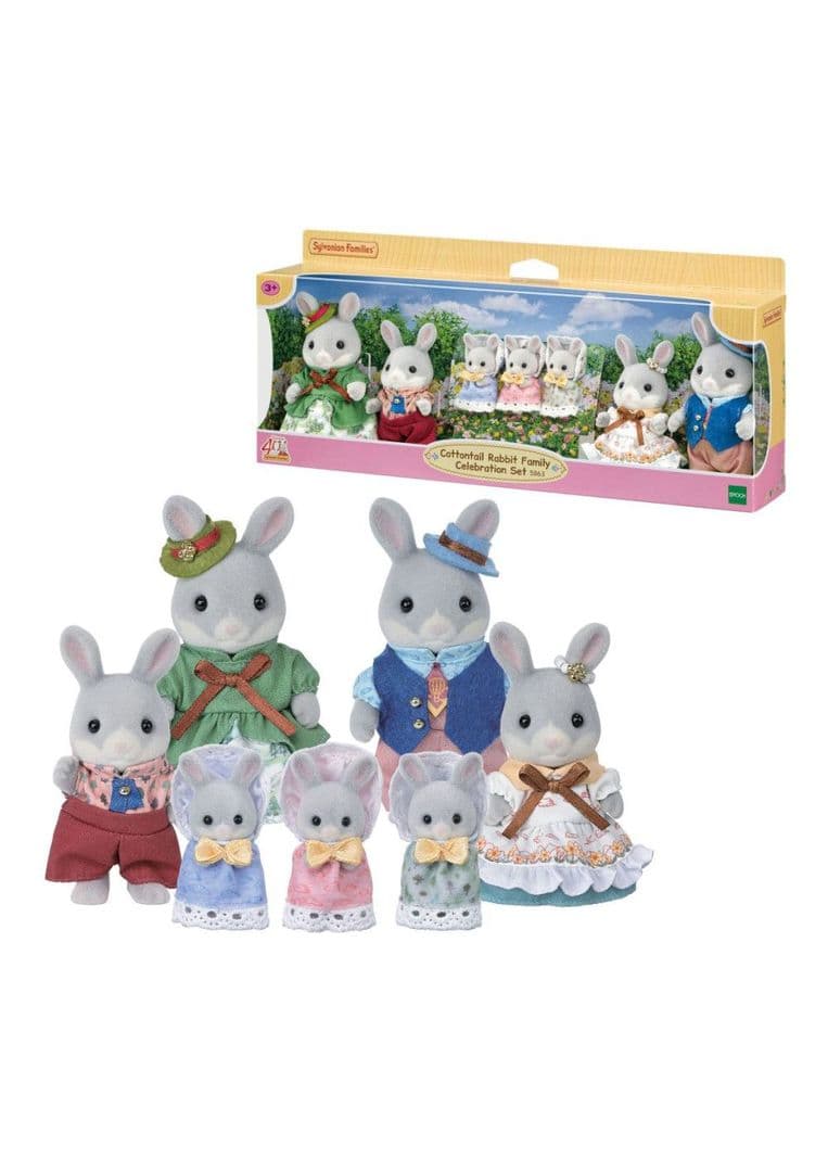 Conejo Colita De Algodon Set Celebracion Sylvanian Families