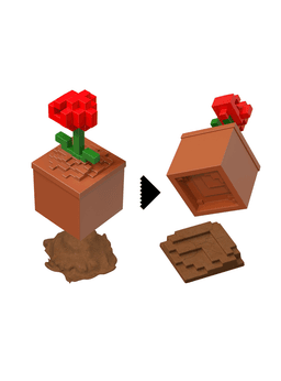Figura De Accion Minecraft Vanilla Mini Mining - Flor