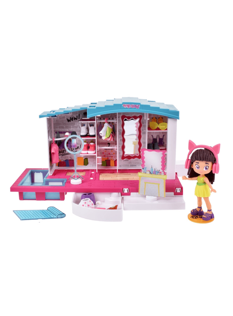 Playset Closet Estiloso y Muneca 11 cm Pinypon Top