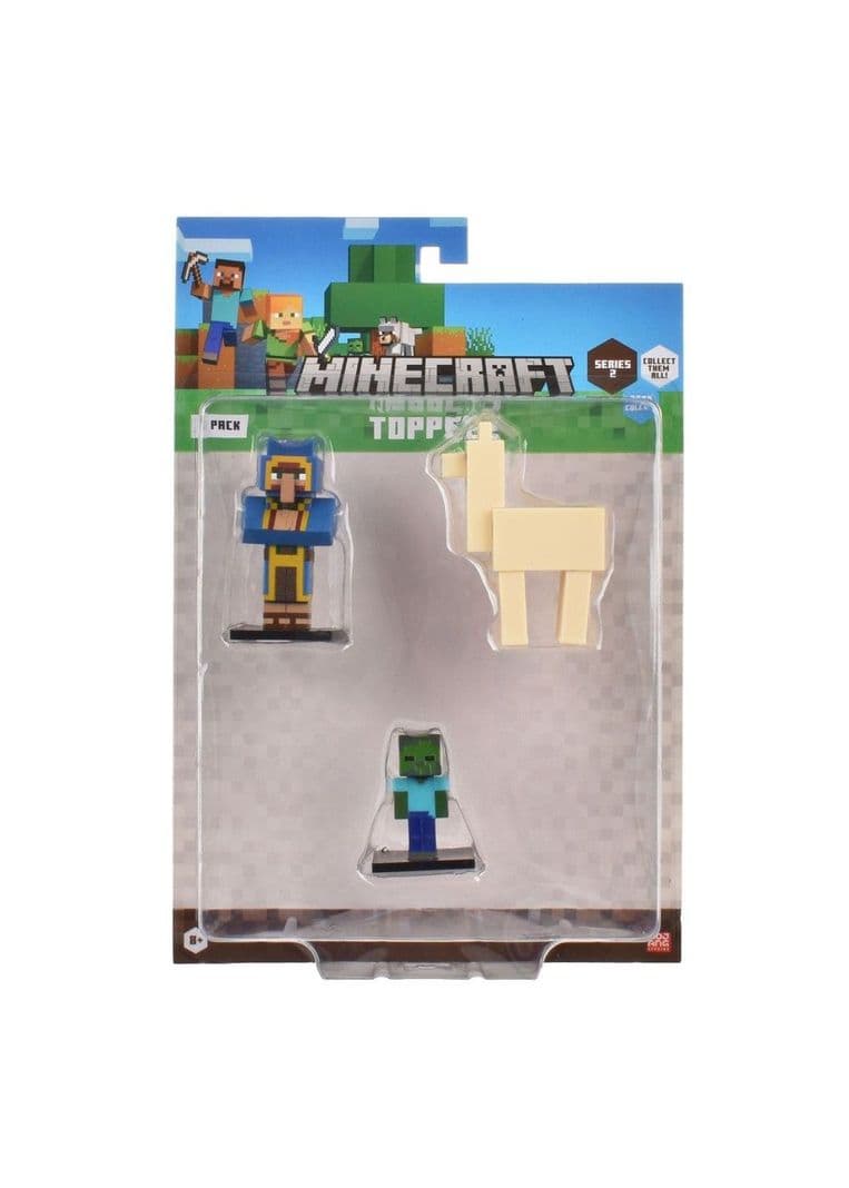 Set 3 Figuras 6 Cms Toppeez Minecraft - Comerciante