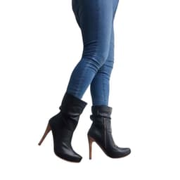 Bota Vilma Negro Cuero Pao Pecados 36
