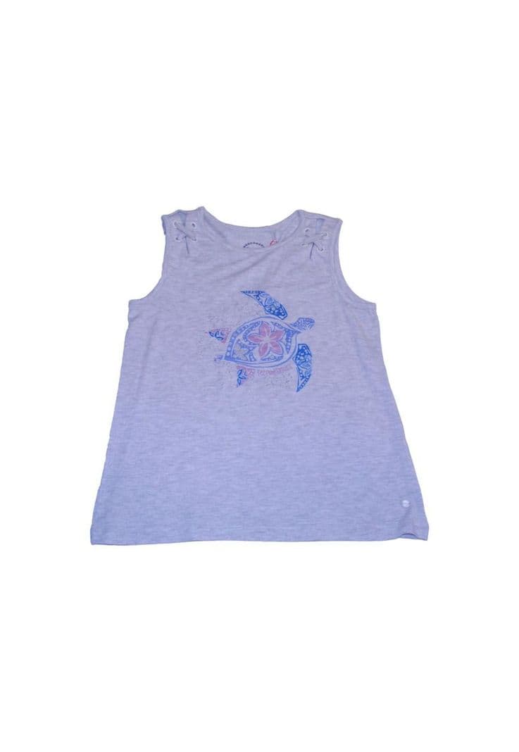 Polera Nina Gris claro Pillin Plata 12 anos