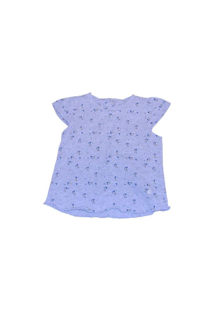 Polera Bebe Nina Gris claro Pillin Plata 6 A 9 Meses