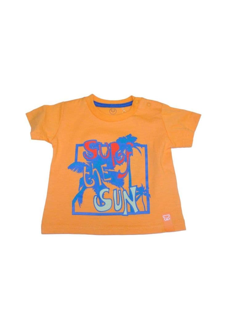Polera Bebe Nino Naranja Pillin Naranjo 6 meses