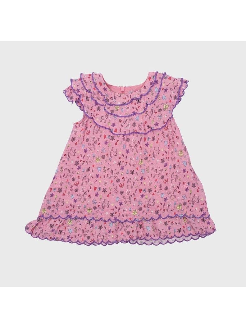 Vestido Bebe Nina Rosado Pillin 18 Meses