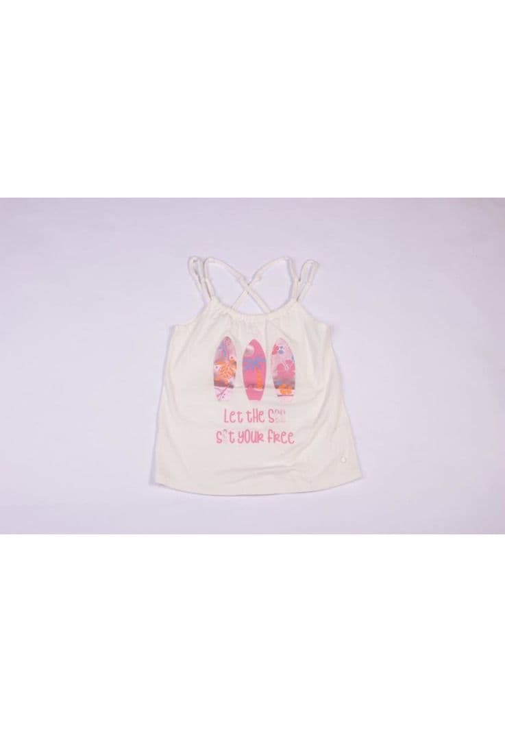 Polera Nina Blanco Pillin 4 anos