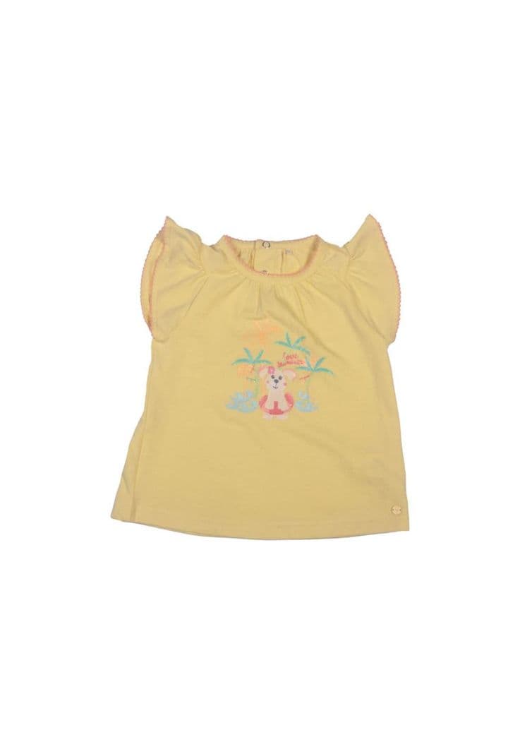 Polera Bebe Nina Vainilla Pillin Amarillo Claro 0 A 3 Meses