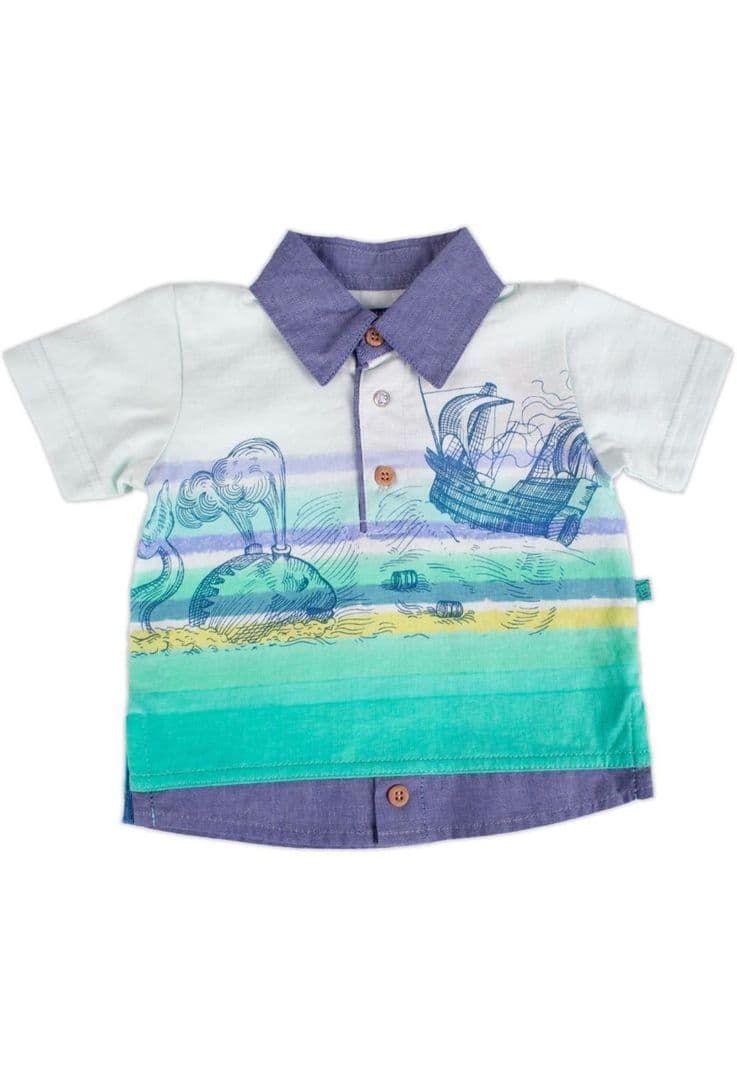 Polera Bebe Nino Agua Pillin Transparente 18 A 24 Meses