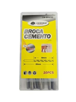 Set De Brocas Para Concreto 5mm 10 Piezas Cmbr4105