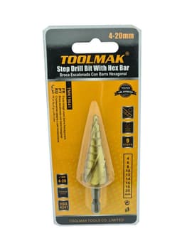 Broca Pino Escalonada Barra Hexagonal 4 - 20mm Tmk