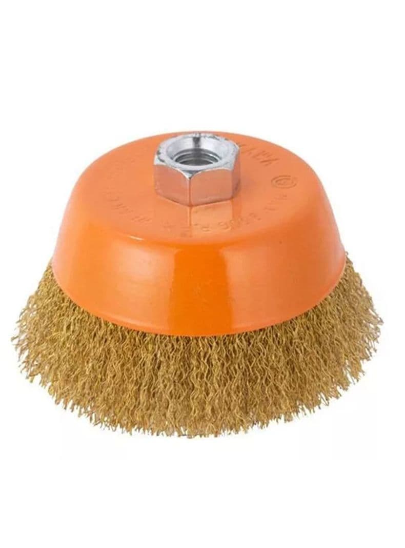 Escobilla De Copa Rizada 100mm Esmeril Makawa Mk-0312