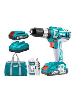 Taladro Atornillador Percutor 20v 10mm 2Bat+ Carg