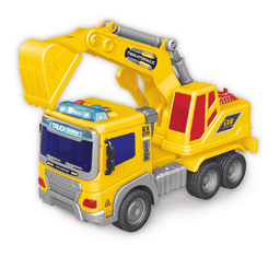 Camion Excavadora a Friccion con Luz y Sonido Escala 116 +2.00
