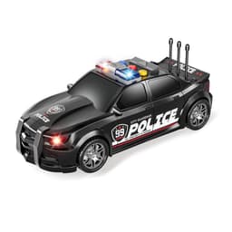 Auto de Policia de Friccion con Luz, Sonido y Maletero Abatible Negro +4.00
