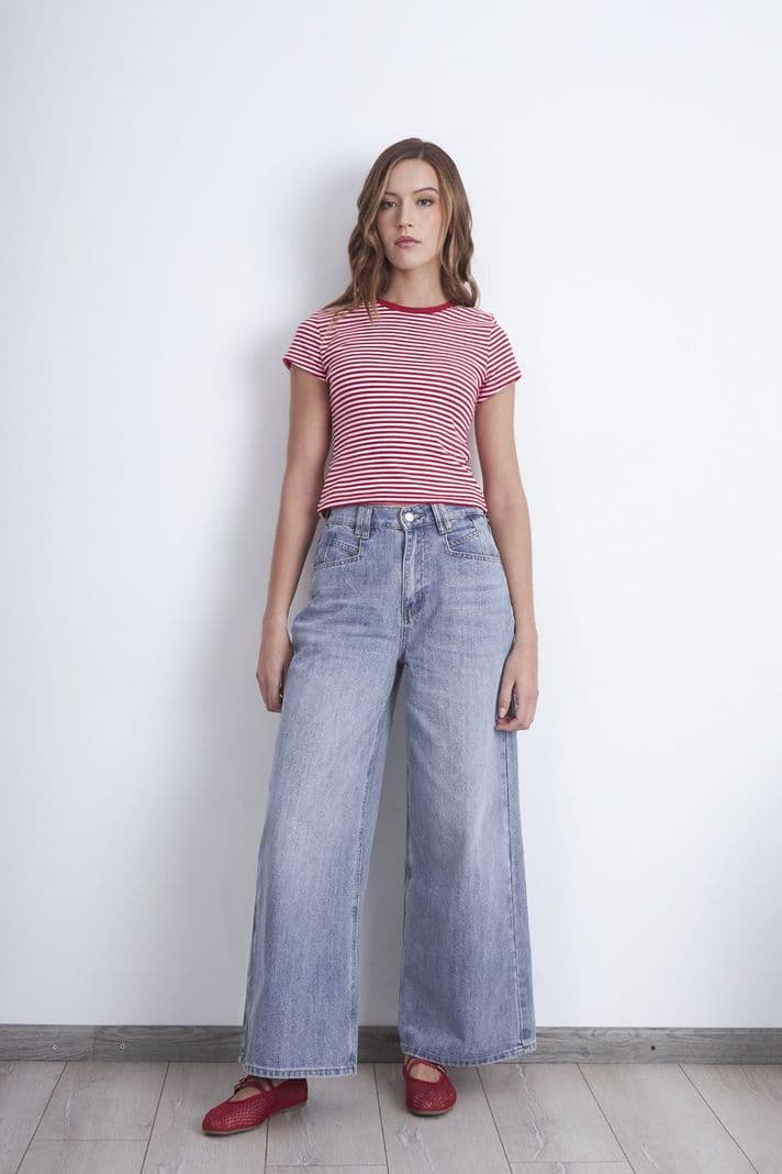 Jeans Wide Leg Ancho Celeste Nicopoly 36