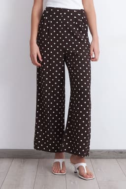 Pantalon Rectos Puntos Cafe Nicopoly XL