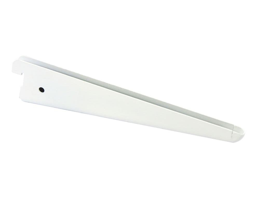 Soporte para pilar ranurado doble 22 cm blanco Ducasse