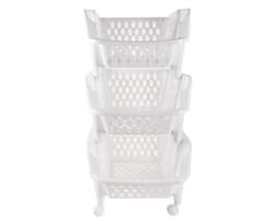 Carro organizador 3 niveles dispensero real blanco Reyplast