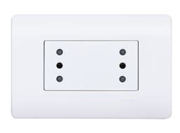 Placa armada con toma corriente duplex 2M Genesis Schneider