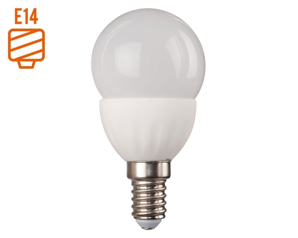 Ampolleta LED 6W E14 luz calida mini bola G45 Elfa