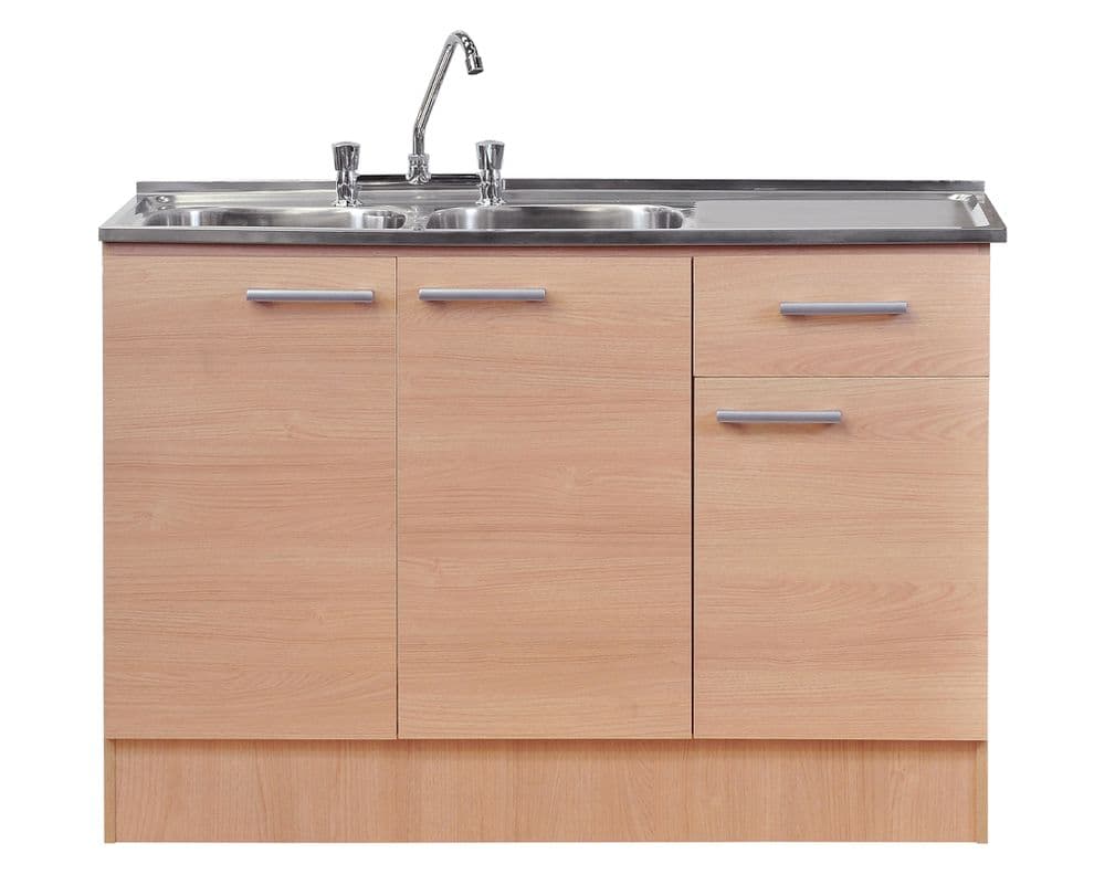 Mueble base lavaplatos beige Mobikit.