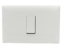 Interruptor conmutador 9/24 placa armada Linea S17 blanco