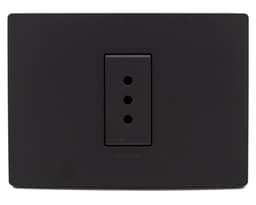 Toma corriente simple S33 10A 2500W noir mate