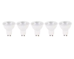 Ampolleta LED 6W GU10 luz fria 5 unidades