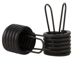 Terminal cortina simple fierro 1" 2 un negro