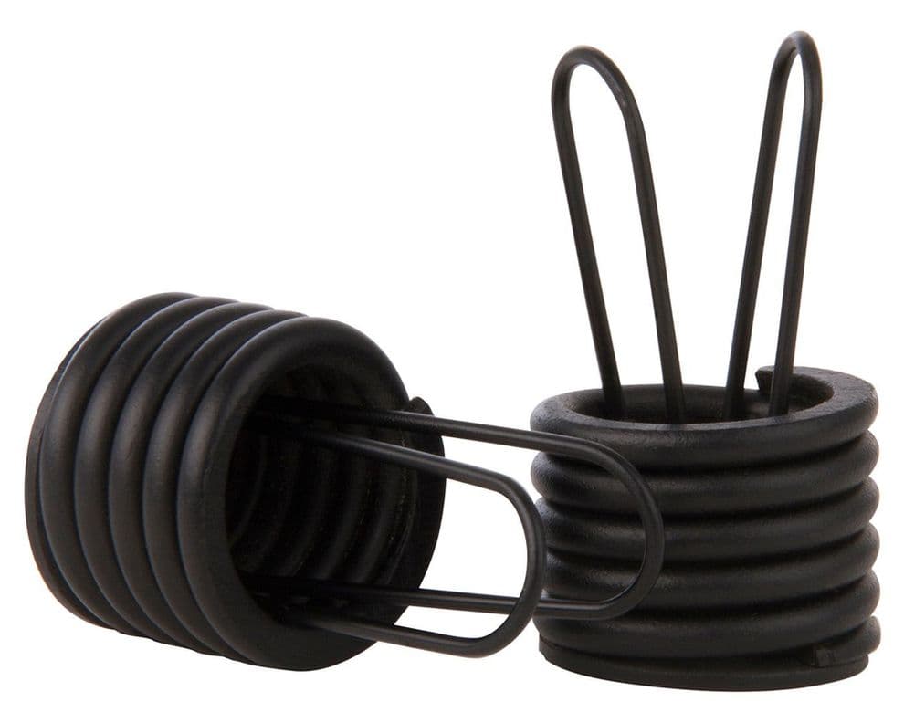 Terminal cortina simple fierro 1" 2 un negro