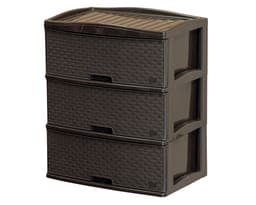Cajonera Kusi cafe ratan 3 cajones