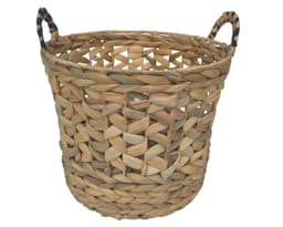 Canasto Fibra natural Asa rigida 35 cm