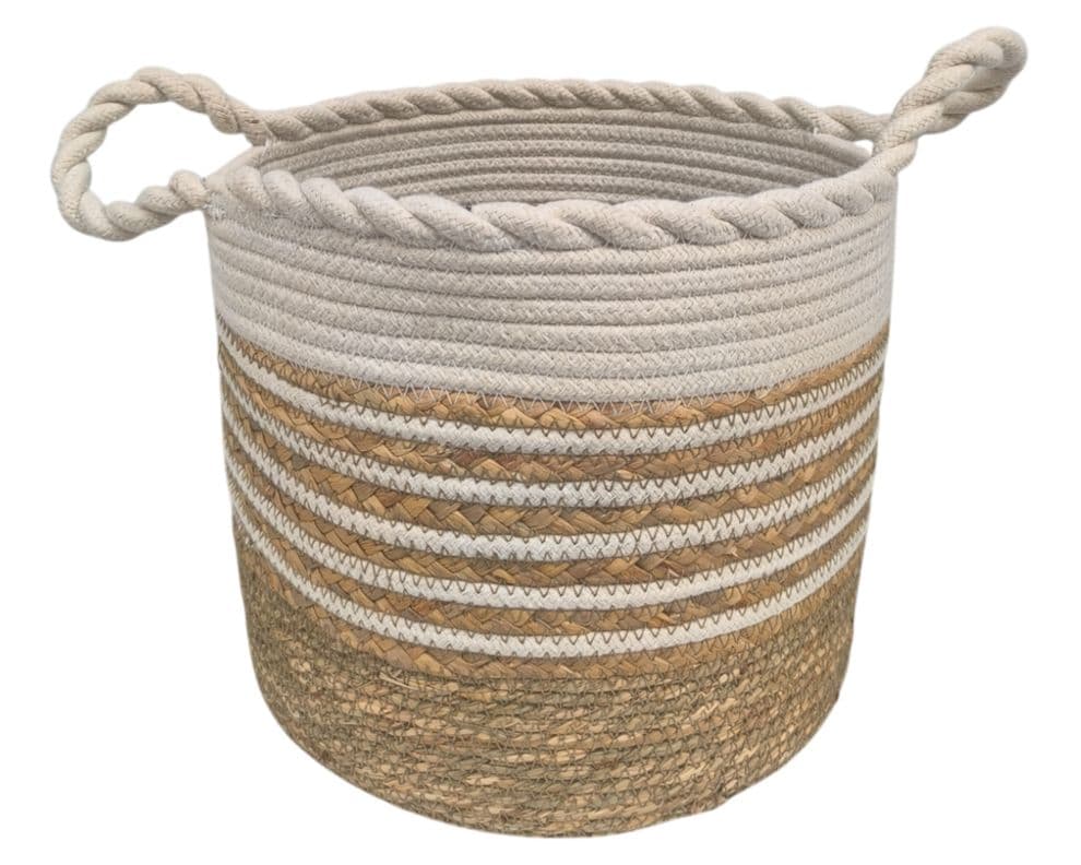Canasto Fibra natural L 28 cm