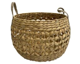 Canasto Fibra natural redondo 43 cm