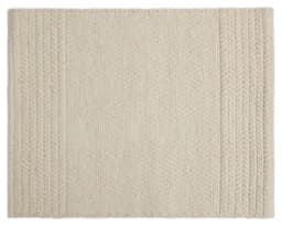 Alfombra Nido blanco 60x90 cm
