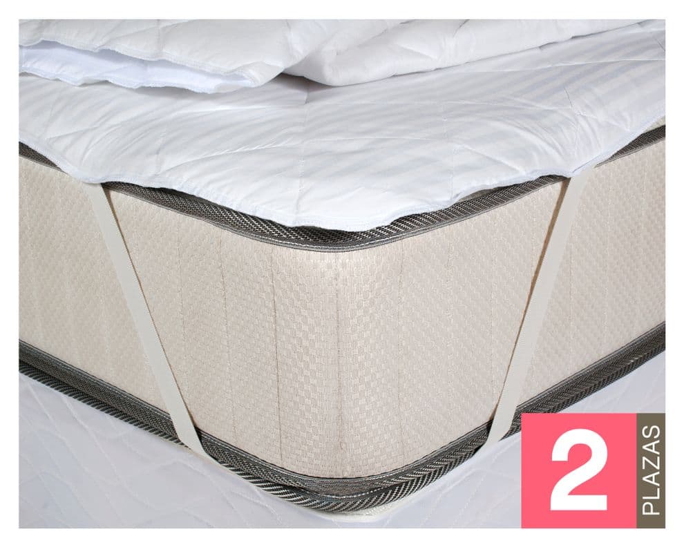 Cubrecolchon basico blanco 2 plazas