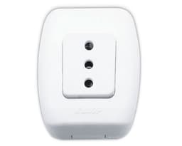 Toma corriente simple 10 a tekna blanco Kalop