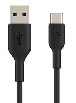 Cable USB-A a USB-C 2m PVC Negro