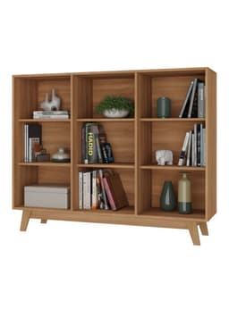 Librero Dina 135x39x5 cm Cafe