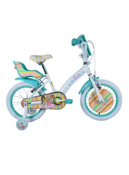 Bicicleta de Ninos Barbie Aro 16' Blanco