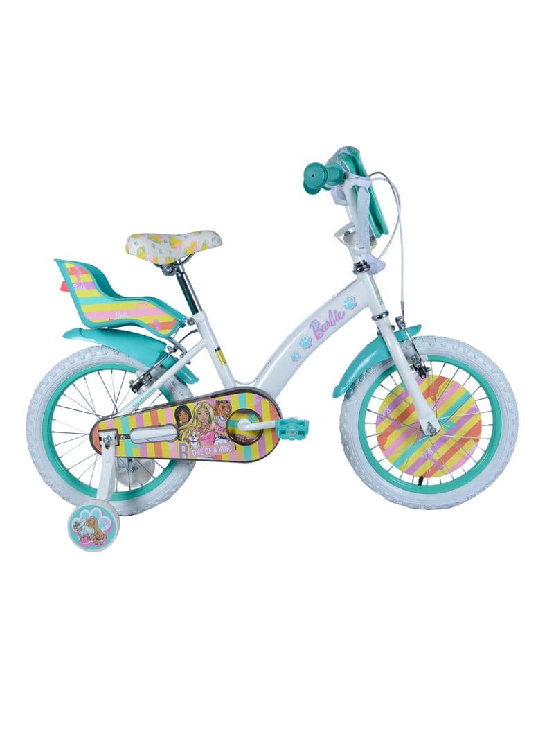 Bicicleta de Ninos Barbie Aro 16' Blanco