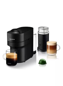 Cafetera Vertuo Pop Negra + Espumador de Leche Aeroccino 3
