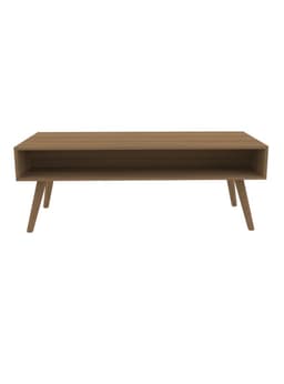 Mesa de Centro Clasica 100x40x45 cm Nogal Cafe