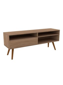 Rack TV 60' Puerta 2 Repisas + 3 Espacios Cafe