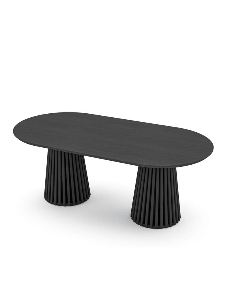 Mesa de Comedor Palisade 6 Personas Negro