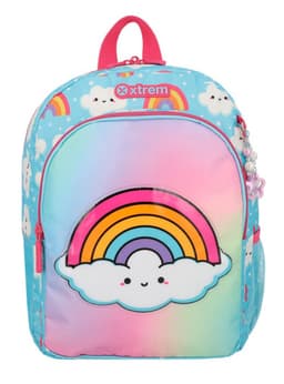 Mochila Kinder 6XT Arcoiris Celeste