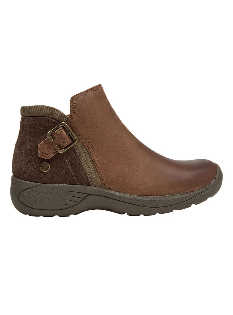 Botin Bicolor Cuero Mujer Cafe 35