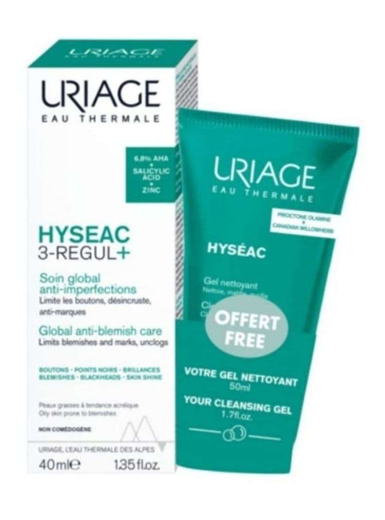 Set de Crema Anti-Imperfecciones 40 ml + Gel Limpiador Hyseac 50 ml